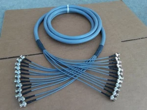US MADE BELDEN 12 Pack DS3/735C12 coax cable BNC Male to BNC Male 6 FT - Picture 1 of 3