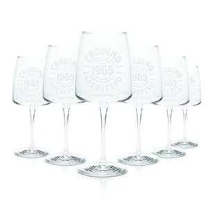 6x Crodino Aperitivo Glas 48cl Weinglas 1965 Cocktail Gläser Longdrink Bitter