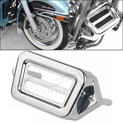 Chrome Voltage Regulator Cover For Harley Road King/Glide FLTR FLHR FLHX FLHRC - Image 1 of 4