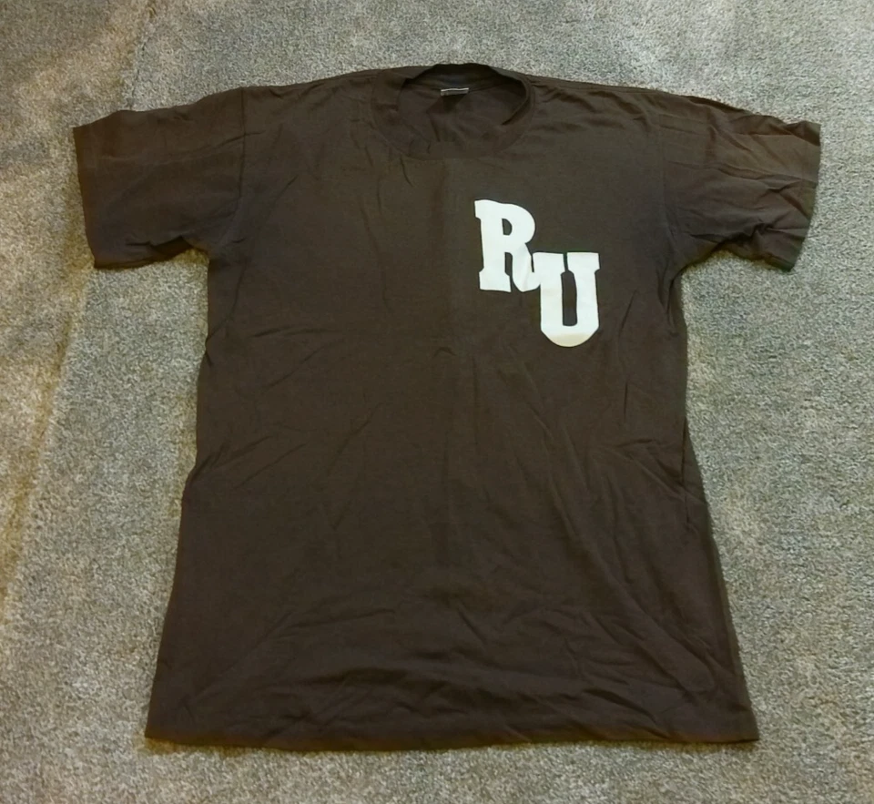 Vintage Rowan University Baseball Team Shirt #6 New Jersey Brown Y2K Era USA - Image 1 of 4