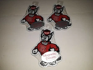 NC State Wolfpack Mascot  Magnetic Decals 5" x 3" ( Set of 4) - Picture 1 of 2
