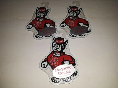 NC State Wolfpack Mascot  Magnetic Decals 5" x 3" ( Set of 4) - Image 1 of 2