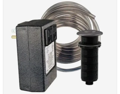 Interruptor de eliminación de basura de plástico negro mate WESTBRASS de 1,75 pulgadas Foto 1 de 2