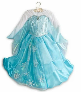 Disney Store Frozen Elsa Deluxe Costume Size 7/8 - Picture 1 of 5