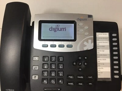 Digium Switch Vox D50 VOIP PoE Phone w/Power Cord and Tilt Base - Image 1 of 4