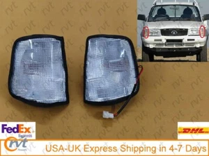 Front LH+RH Clear Indicator Light & Orange Bulb for TATA Telcoline 2002-2007 - Picture 1 of 4