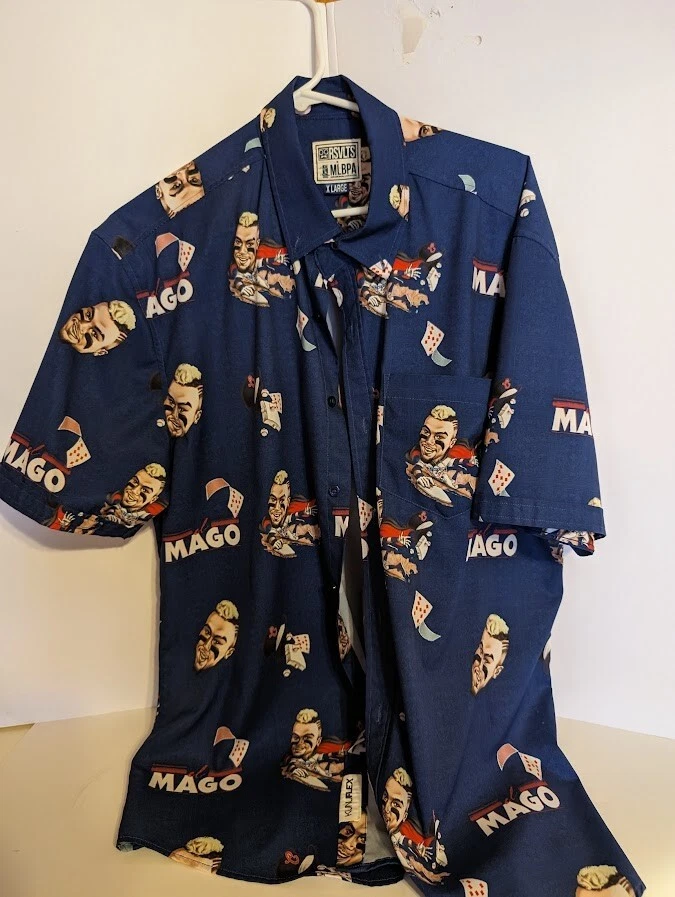 Used ✅Detroit Tigers El Mago Button Up Shirt XL LARGE MLB Javier Baez MLBP - Image 1 of 4