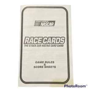 Board Game Parts Pieces NASCAR Race Cards 1999 TDC Instructions Rules - Picture 1 of 4