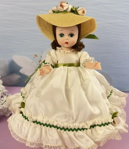 Madame Alexander Scarlett O'Hara Puppe GWTW 1965 weißes Taftkleid BKW Vintage - Bild 1 von 21