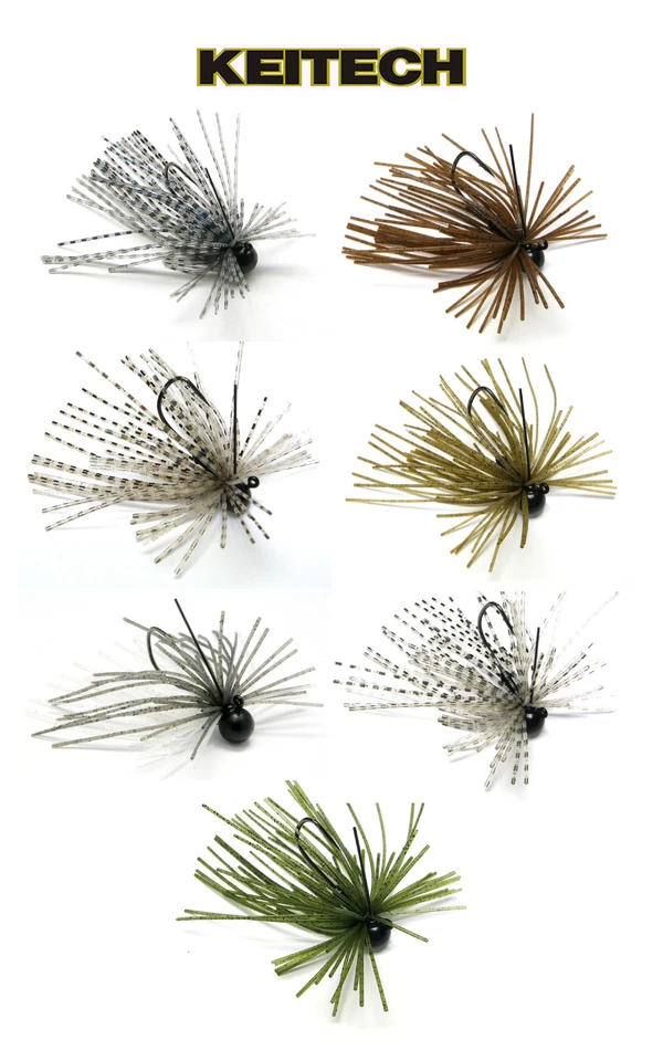 Keitech Tungsten Mono Spin Jig 3/32 Oz Bass Fishing Jig & Walleye Fishing Lure - Image 1 of 1