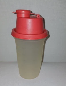 Tupperware Mix-Fix 250ml Schüttelbecher Shaker Messbecher Shaky Mixer rot - Bild 1 von 2