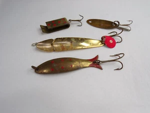 Four Vintage Lures Freshwater Size 3" to 1" 1/4 oz to 1/16 oz Rare Find E22 - Picture 1 of 5