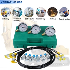 Hydraulic Pressure Test Kit for Excavator Parts, Hydraulic Diagnostic Tool - Picture 1 of 6