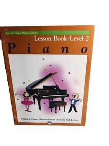 Alfred's Basic Piano Library Lesson Book Level 2 Piano Music Book( Hand Writing) - Picture 1 of 6