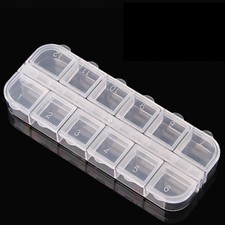 12 Compartment Plastic Storage Case Nail Art Jewelry Container Organizer BoxDOFA