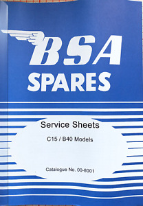 BSA C15 B40 Service Sheets