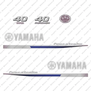 Yamaha 40HP Four Stroke Outboard Engine Decals Sticker Set reproduction 2013 - Picture 1 of 1