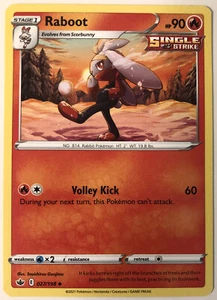 Pokemon Chilling Reign Raboot 27/198 NM/M - Picture 1 of 1