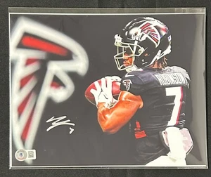 Foto 8x10 firmada por Bijan Robinson Atlanta Falcons certificado de autenticidad BAS  - Imagen 1 de 2