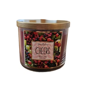 White Barn Bath & Body Works CHEERS Mulled Wine 3 Wick Candle Burns 25-45 Hours - Picture 1 of 3