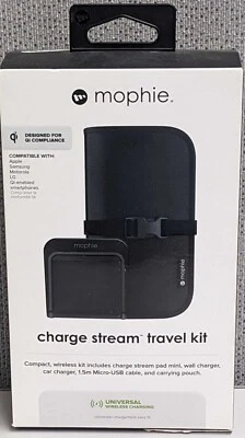 Kit de viaje Mophie Charge Stream-negro Foto 1 de 2