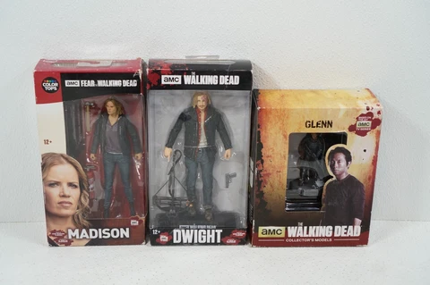 McFarlane Walking Dead Madison Dwight Glenn Eaglemoss Color Tops Lot of 3 Cover