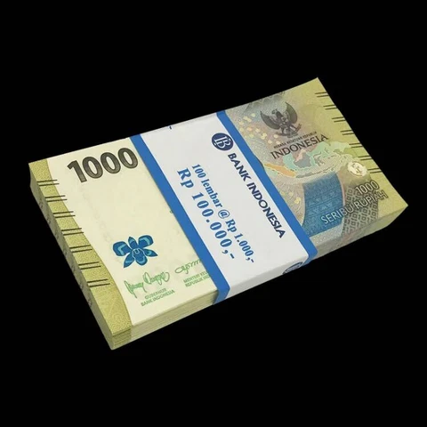 Bundle Lot 100 PCS, Indonesia 1000 Rupiah, 2022, P-W162, Banknotes, UNC Cover