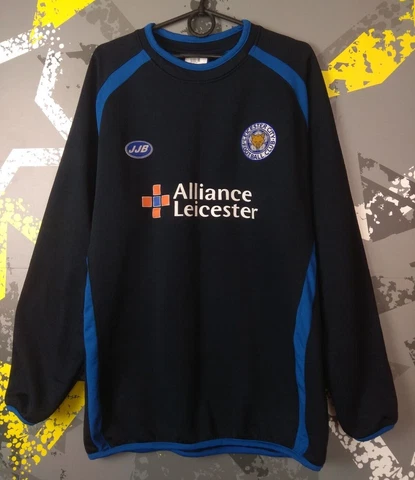 Leicester City Training Jacket Long Sleeve Black JJB Mens Size M ig93 Cover
