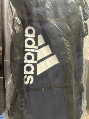 Bolso de Lona Adidas Mediano Azul/Negro con Correa para el Hombro Foto 1 de 3