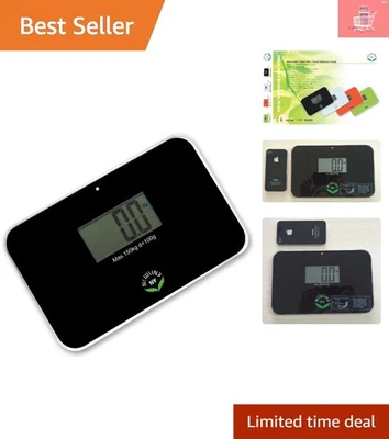 Balança compacta para banheiro de viagem com display de leitura instantânea – perfeita para dieters - Imagem 1 de 4