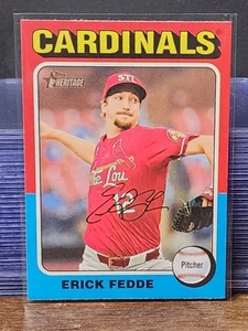2024 Topps Heritage High Number Erick Fedde #533 St Louis Cardinals - Picture 1 of 2