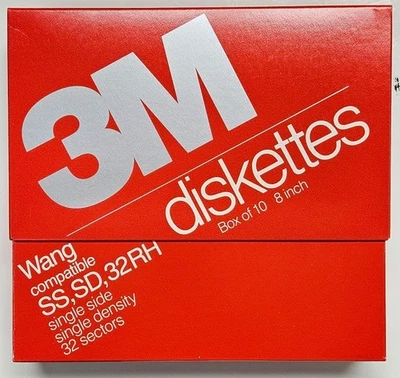 8 INCH FLOPPY DISKS.  New sealed SS SD 32 sectors.  Single Sided Single Density - Image 1 of 2