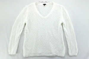 Talbots Petites Sweater Women's Size LP Cotton V Neck Casual Modern Textured - Picture 1 of 7