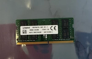 Kingston 16GB Laptop RAM DDR4 2400MHz PC4-2400T 2RX8 SoDimm RAM - Picture 1 of 1