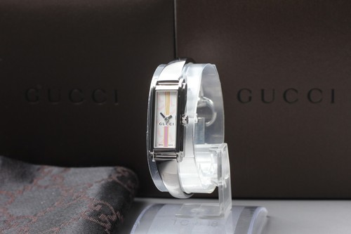 [Quasi come nuovo scatola] Orologio da donna Gucci 109 al quarzo con bracciale rosa dal GIAPPONE