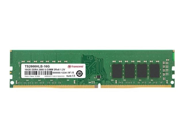 Transcend 16gb JM Ddr4 3200 U-dimm 2rx8 1gx8 Cl22 1.2v 16 GB DIMM Jm3200hlb-16g