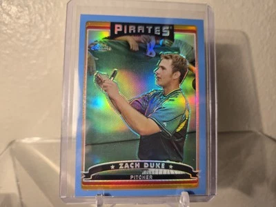2006 Topps Chrome - Zach Duke #143 Blue Refractor - Imagem 1 de 3