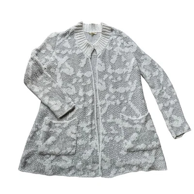 Cárdigan Abierto Suéter Gris 100% Algodón Orgánico XS Clásico Eileen Fisher Foto 1 de 4