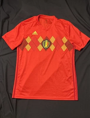 Belgium Football Shirt 2018/19 Adidas Men’s Size Large FIFA URBSFA KBVB - Image 1 of 4