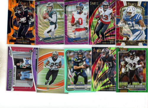 Panini & Topps Football Numbered Parallel 10 Card Lot (AK) | eBay