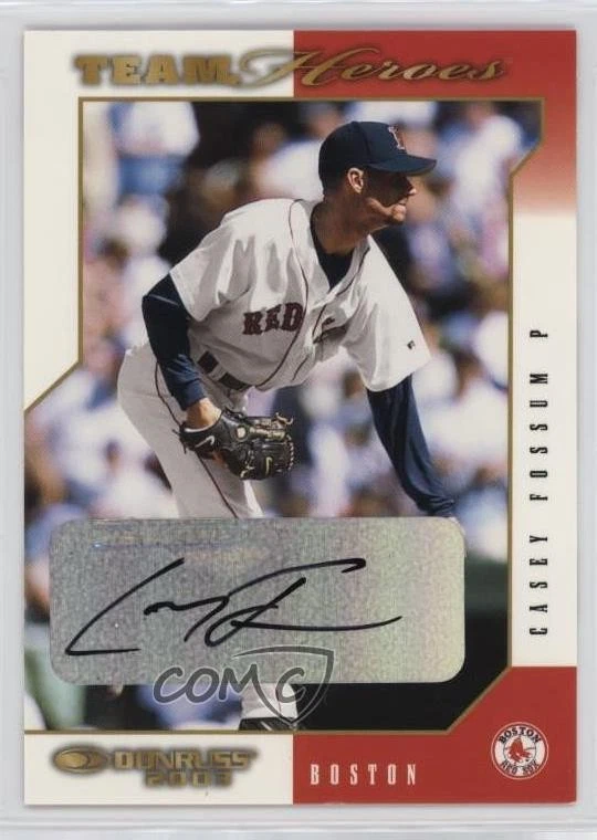 2003 Donruss Team Heroes Auto Casey Fossum #77 Auto - Image 1 of 2