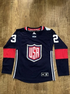 Camiseta de hockey cosida Jonathan Quick #32 Team USA Copa Mundial de hockey, pequeña Foto 1 de 4