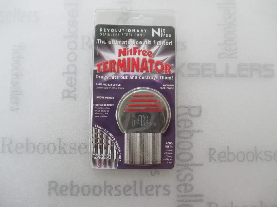 Nit Free Terminator Comb, Professional Stainless Steel Louse and Nit Comb for .. - Image 1 of 1