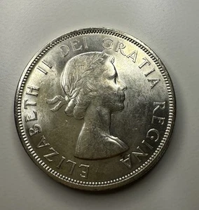 1958 Canada Totem Pole Dollar T5 - Picture 1 of 2