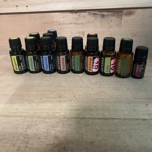 Large Lot Of 13 Bottles Of Doterra Essential Oils All Full - Picture 1 of 11