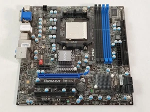 MSI 880GM-E43 AMD Socket AM3 DDR3 SDRAM Placa Base De Escritorio - Imagen 1 de 6