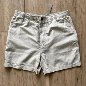 NWT J. Crew 5.5” Pier Cotton-Linen Light Tan Shorts Men’s Large - Picture 1 of 8