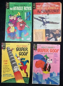 Lote De Colección De 4 Llaves Doradas Super Goof, Beagle Boys, The Monkeys Uncle Stk#27Z@126Z - Imagen 1 de 14