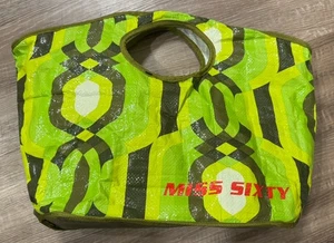 Miss Sixty Hobo Bag mehrfarbig groß Vinyl Einkaufstasche 18x13x7 super süß! - Bild 1 von 8
