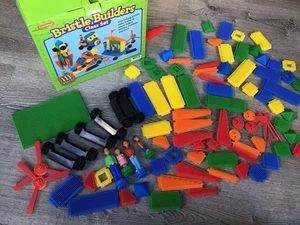 LAKESHORE LEARNING BRISTLE BUILDERS BUILDING BLOCKS COLORFUL Lot Of 95 Pieces - Picture 1 of 7